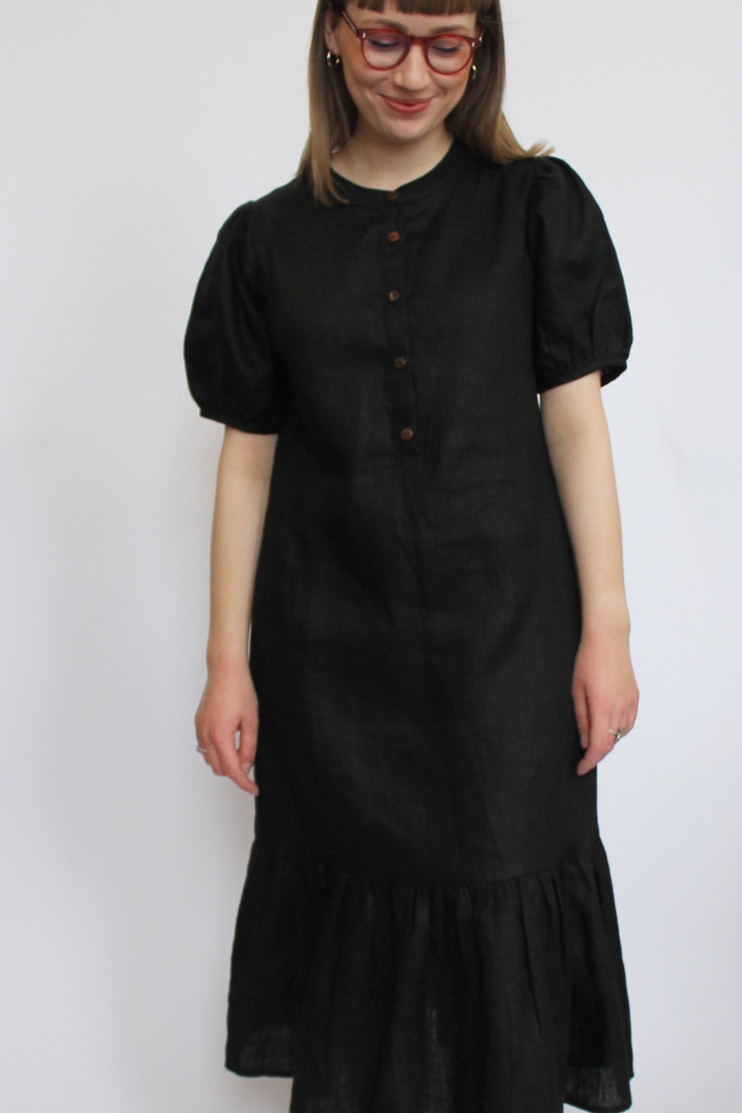 Fish Tail Linen Dress