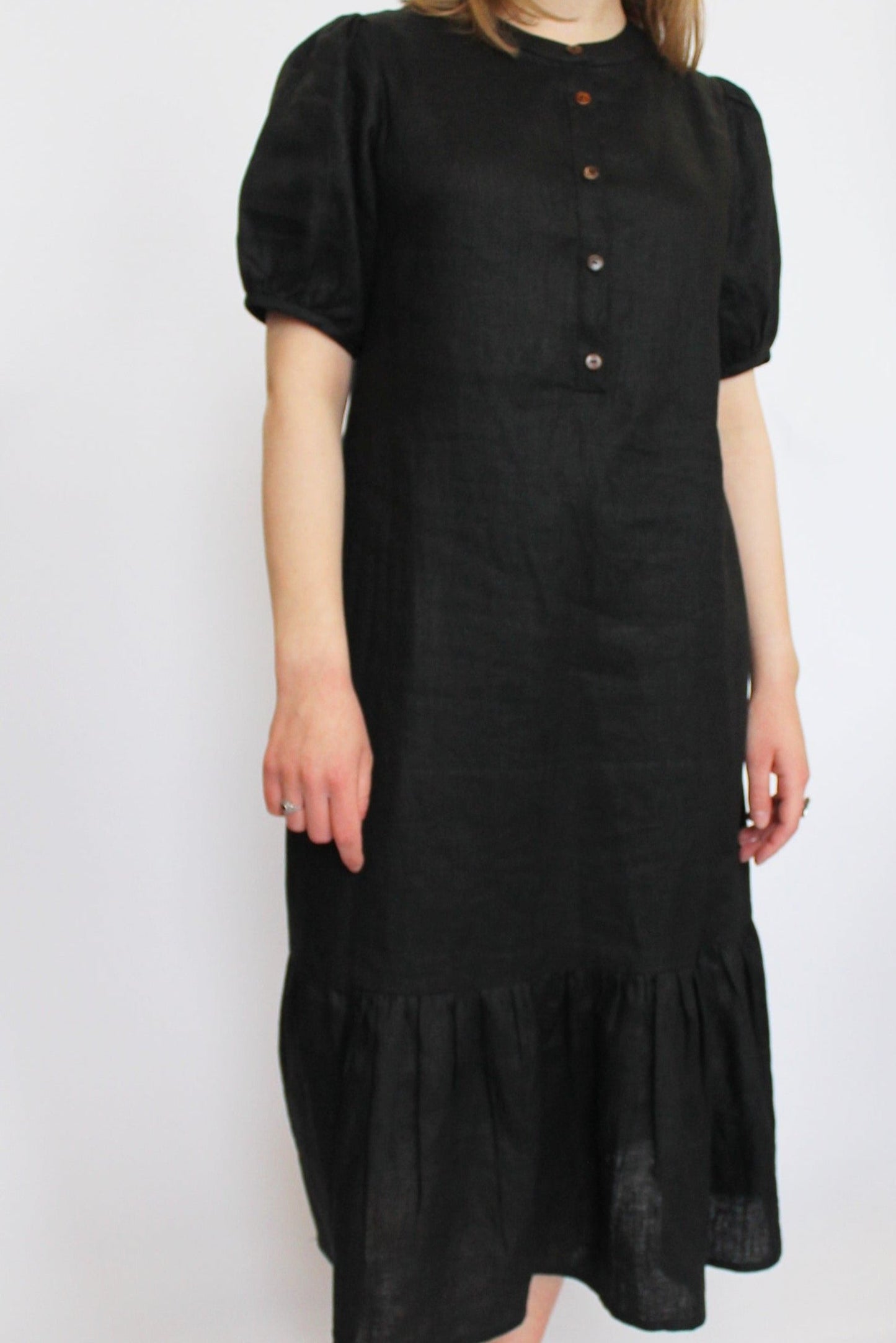 Fish Tail Linen Dress