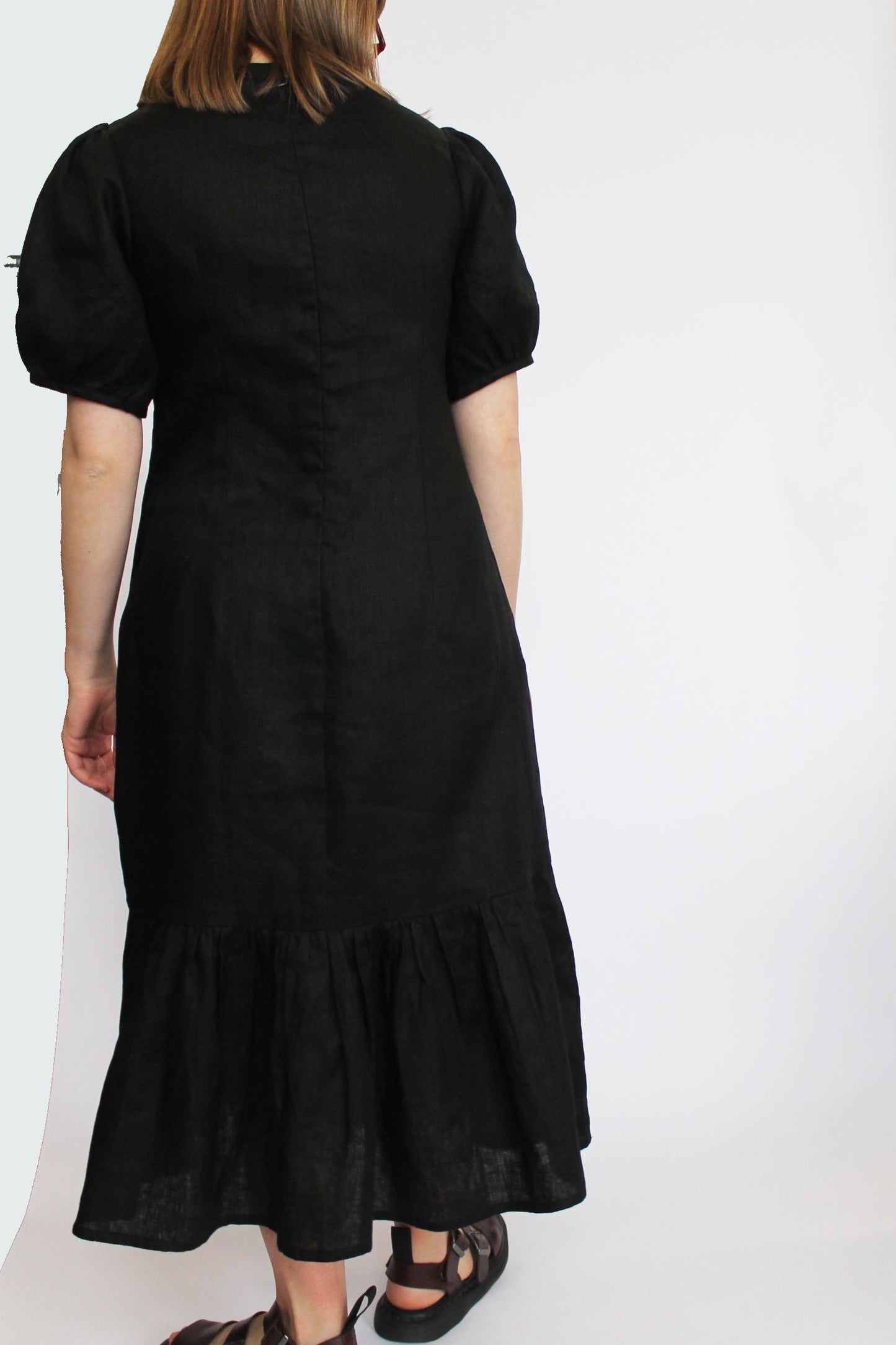 Fish Tail Linen Dress